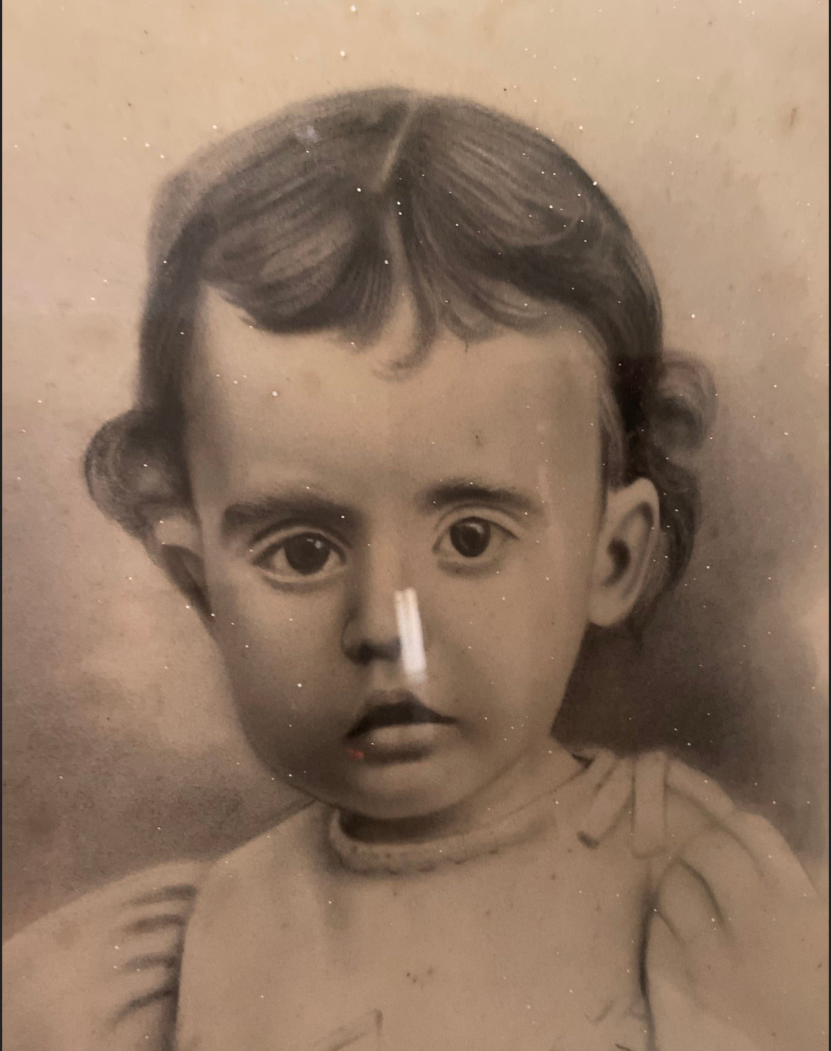 Antique Framed Portrait "Zana" Paranormal