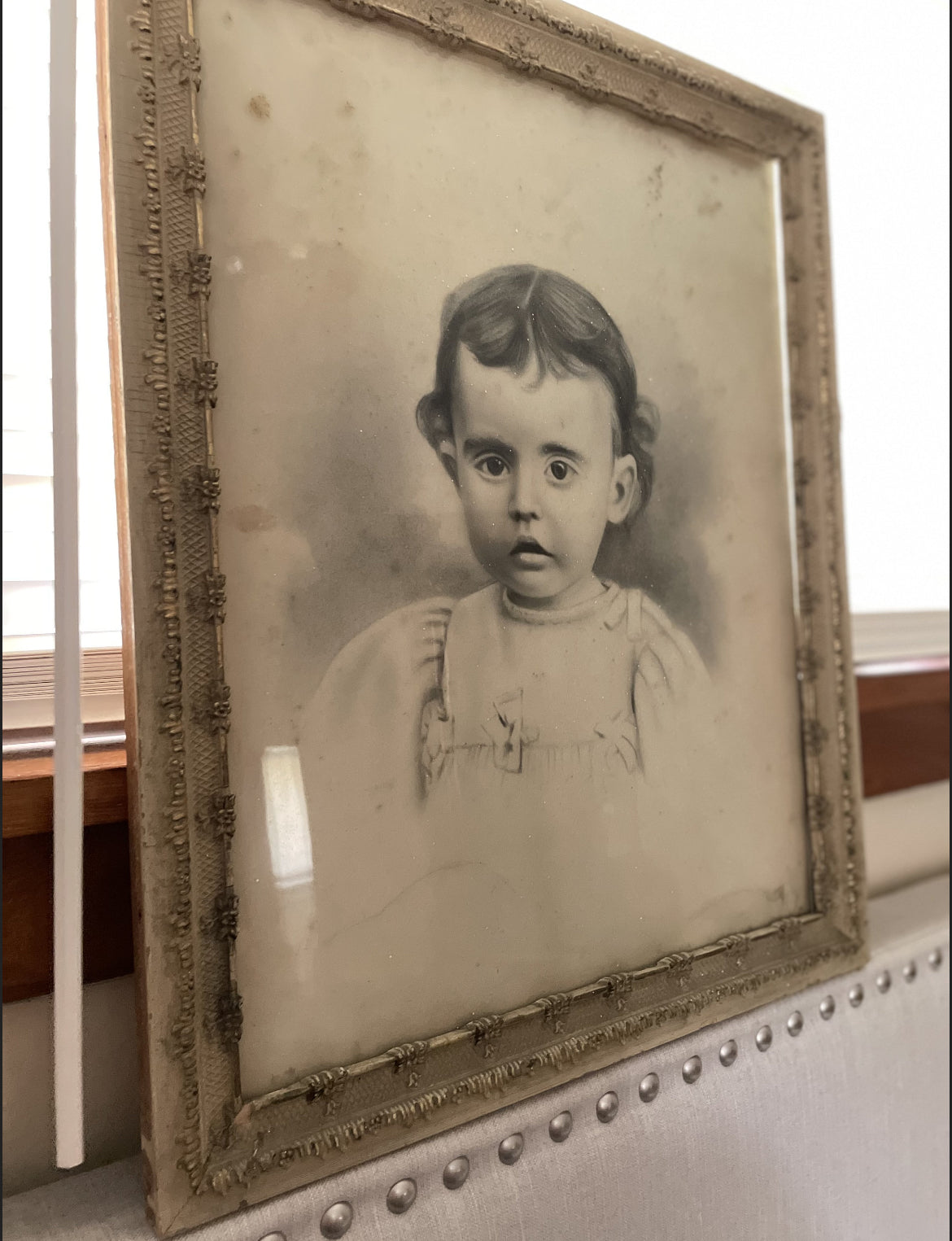 Antique Framed Portrait "Zana" Paranormal