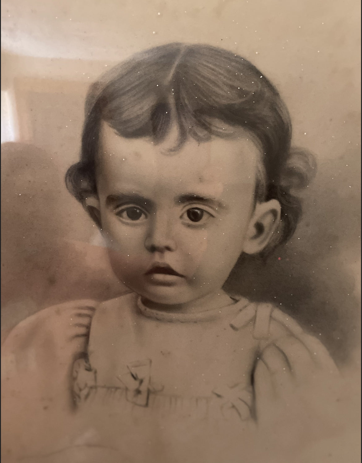 Antique Framed Portrait "Zana" Paranormal