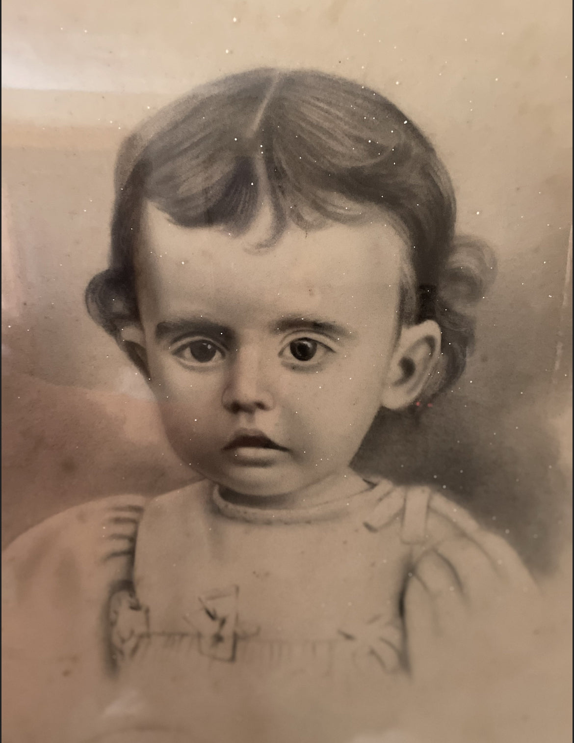 Antique Framed Portrait "Zana" Paranormal