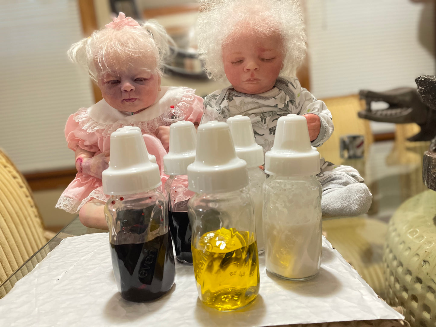 Reborn Baby Blood Milk Apple Juice Bottles Glass Or Plastic You Choose Premade By Spirittospirits