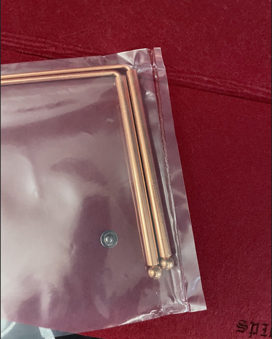 Spirit Communication Ghost Hunting Copper Dowsing Rods With Carry Pouch #1 Divination Tool For Spirit Keepers & Ghost Hunters