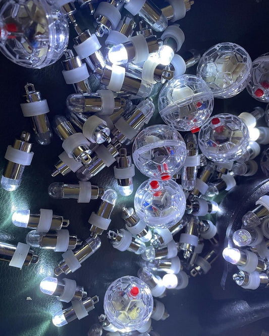 5 Pieces Per Order Mini LED Handmade Bulb Lights Vintage Doll