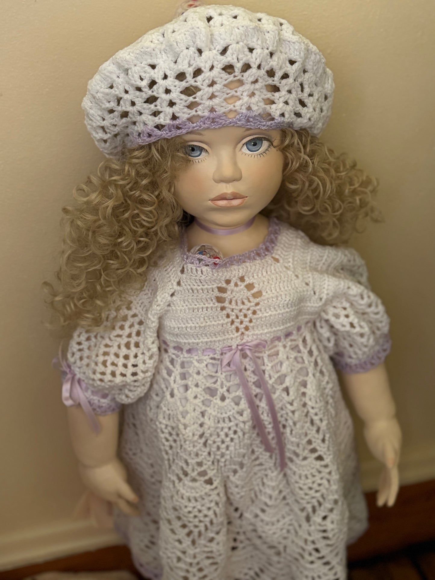 Haunted Vintage Doll Active Beloved "Irene" - 32" Paper Clay Doll On Sale Ready To Meet You Paranormal Spirit Vessel  Metaphysical