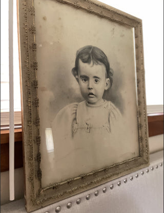 Antique Framed Portrait  "Zana" Paranormal