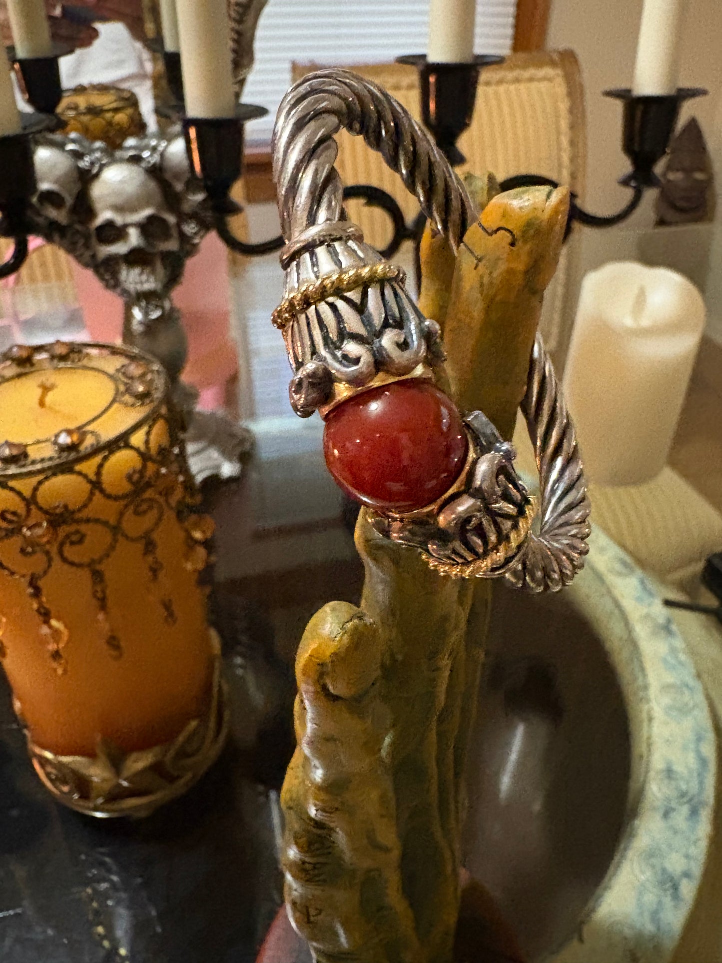 🜂 Az’hariel’s Fast Wealth Talisman (Ancient Djinn Prosperity Vessel — Spirit-Bonded Sterling Bracelet)