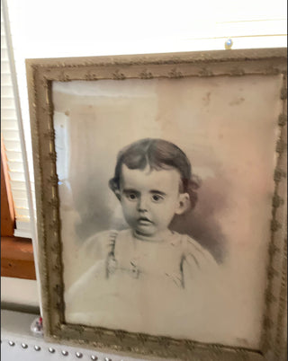 Antique Framed Portrait  "Zana" Paranormal