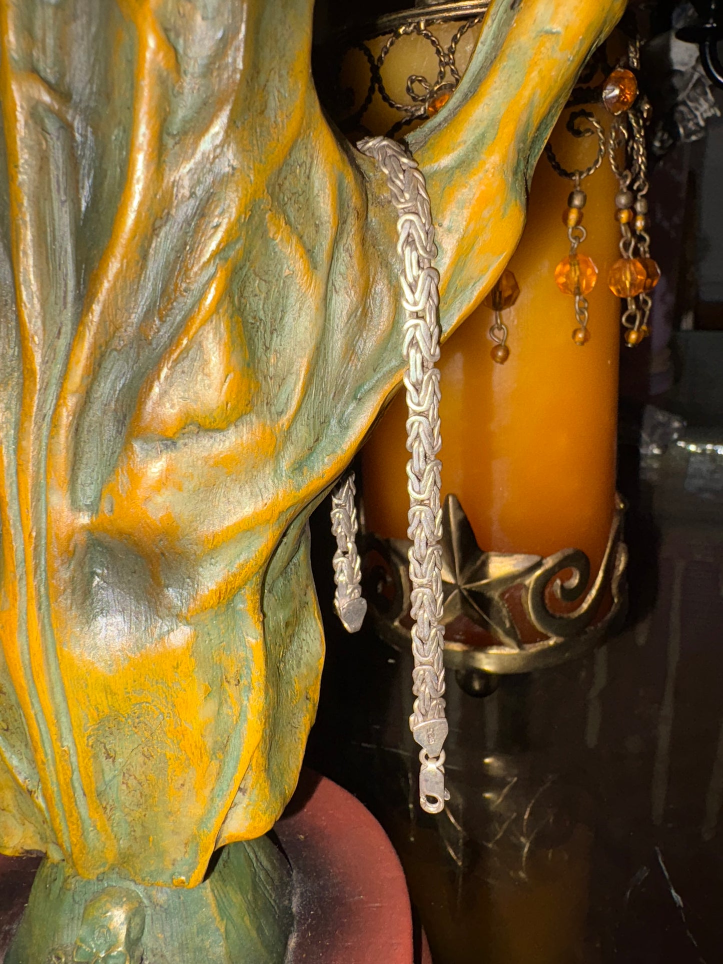 Antique Sterling Silver Radiance Bracelet – Vault-Coven Spell Cast for Calm, Balance & Fortune