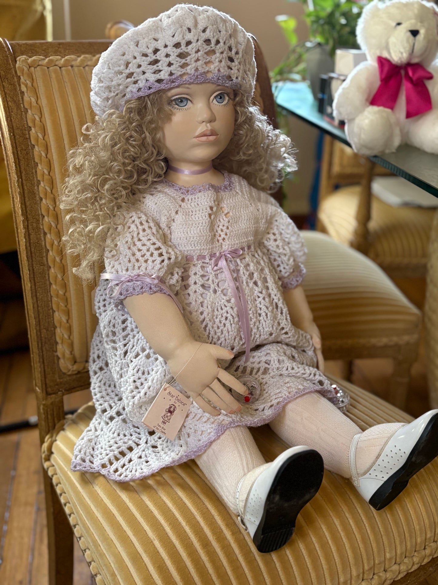 Haunted Vintage Doll Active Beloved "Irene" - 32" Paper Clay Doll On Sale Ready To Meet You Paranormal Spirit Vessel  Metaphysical
