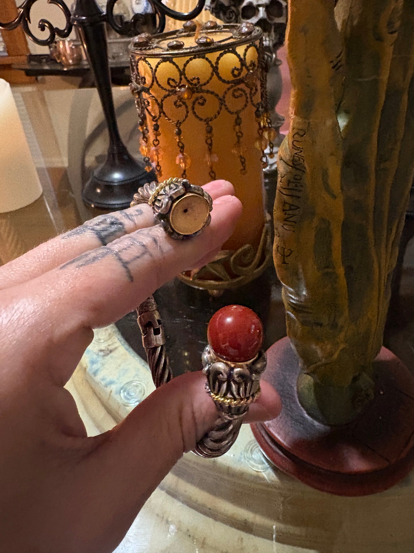 🜂 Az’hariel’s Fast Wealth Talisman (Ancient Djinn Prosperity Vessel — Spirit-Bonded Sterling Bracelet)