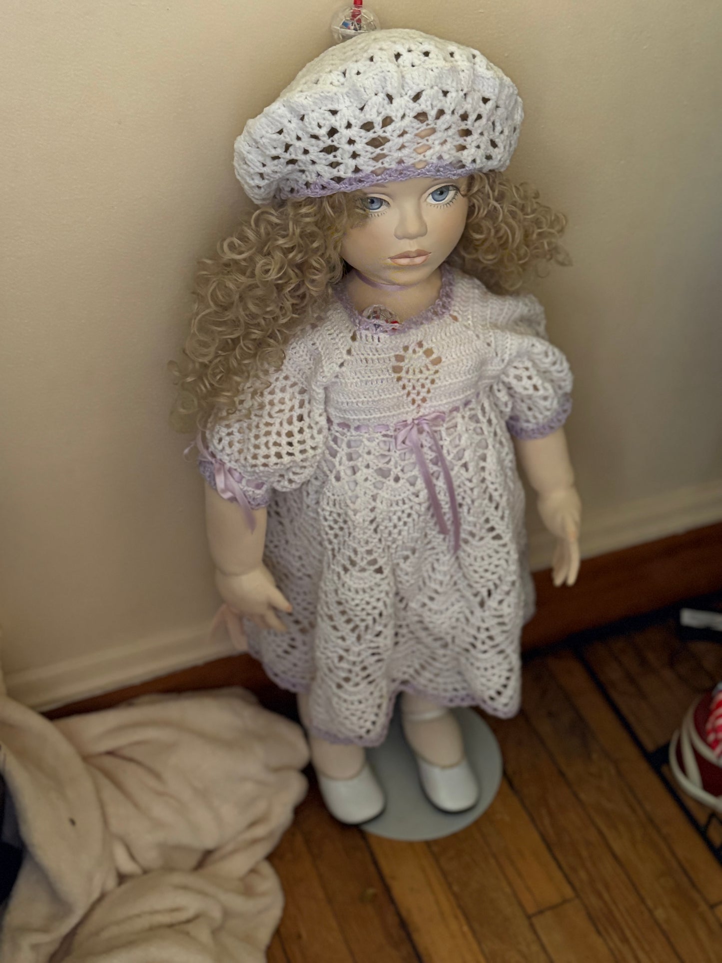 Haunted Vintage Doll Active Beloved "Irene" - 32" Paper Clay Doll On Sale Ready To Meet You Paranormal Spirit Vessel  Metaphysical