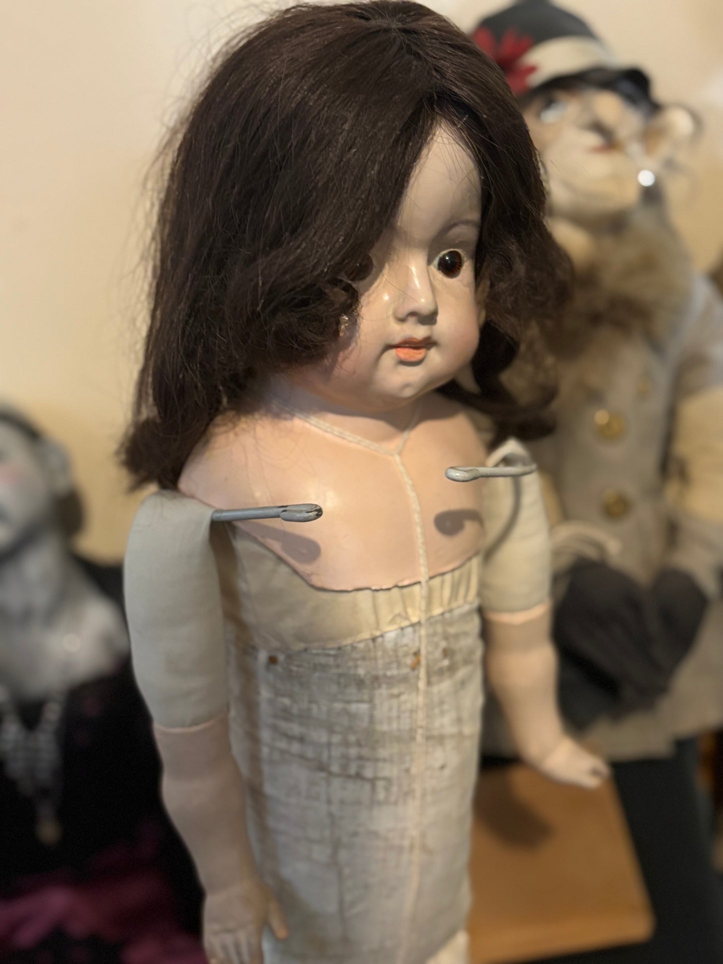 Antique Haunted Doll: "Katrina" 29" Straw Filled Vessel