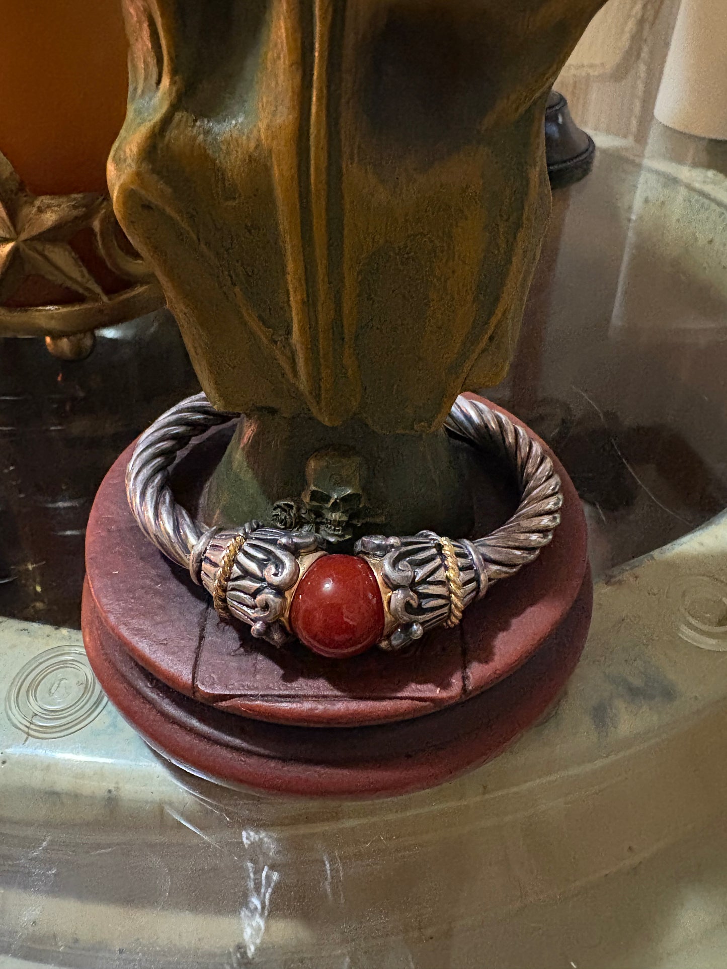 🜂 Az’hariel’s Fast Wealth Talisman (Ancient Djinn Prosperity Vessel — Spirit-Bonded Sterling Bracelet)