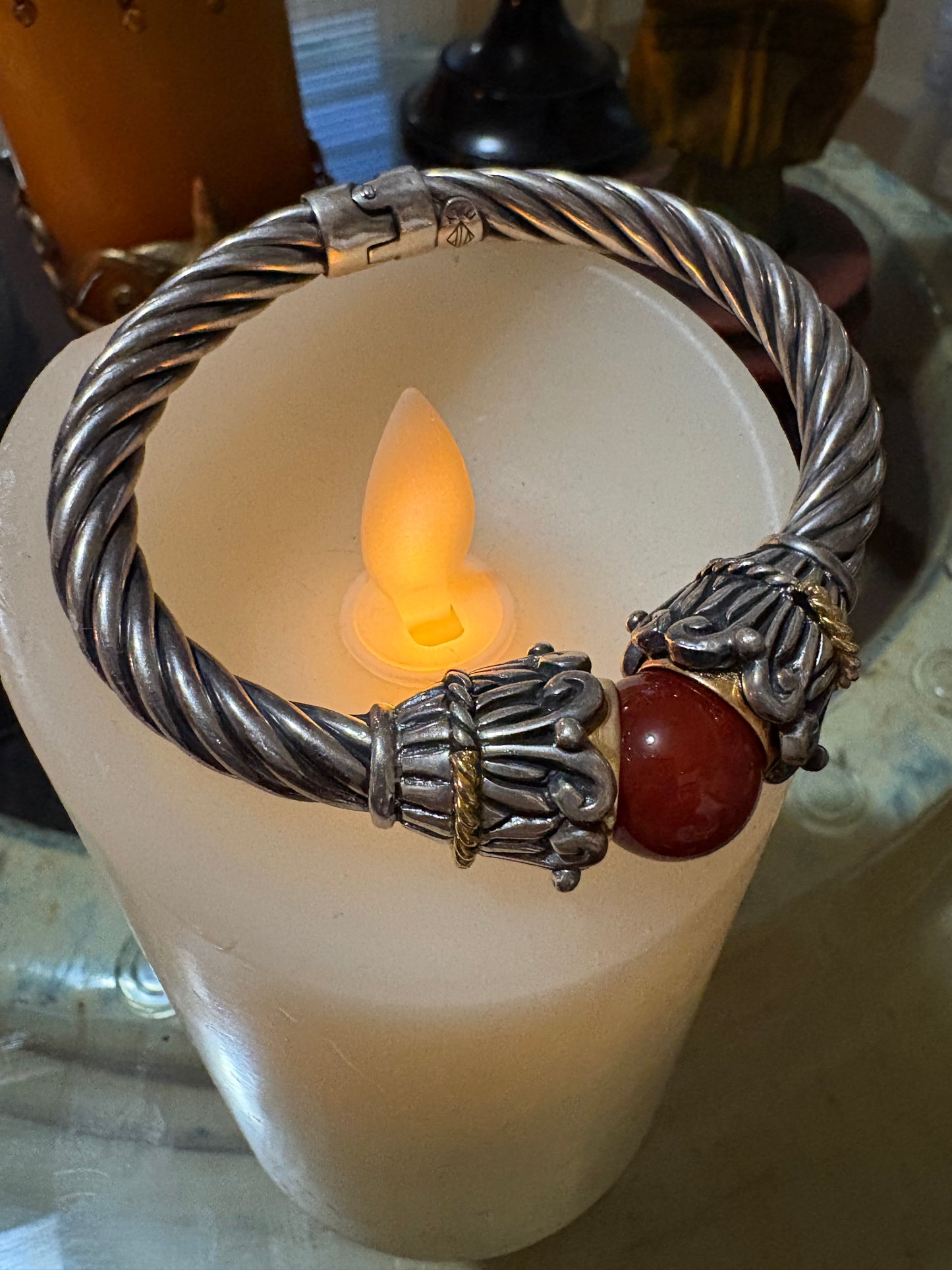 🜂 Az’hariel’s Fast Wealth Talisman (Ancient Djinn Prosperity Vessel — Spirit-Bonded Sterling Bracelet)
