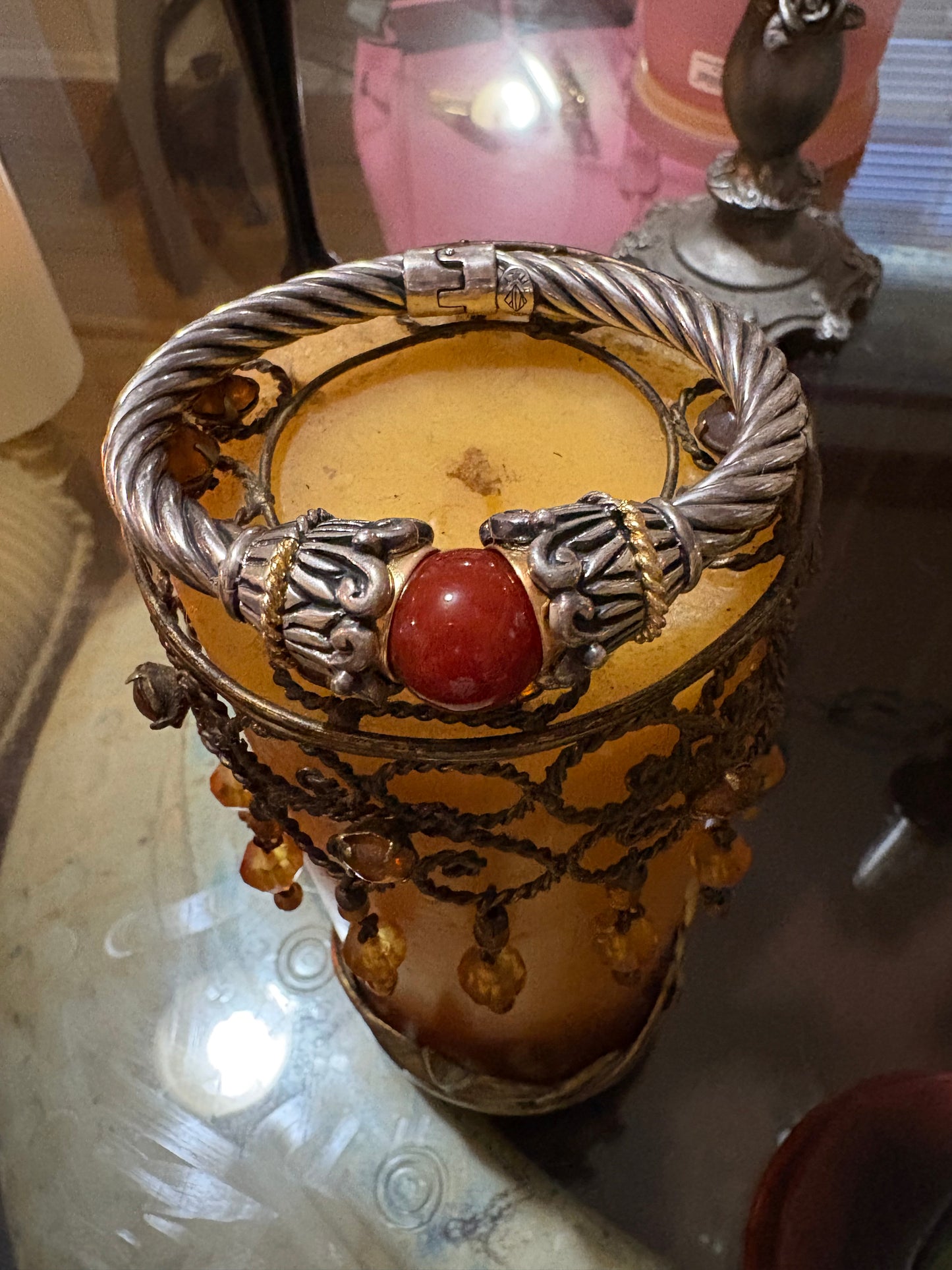 🜂 Az’hariel’s Fast Wealth Talisman (Ancient Djinn Prosperity Vessel — Spirit-Bonded Sterling Bracelet)