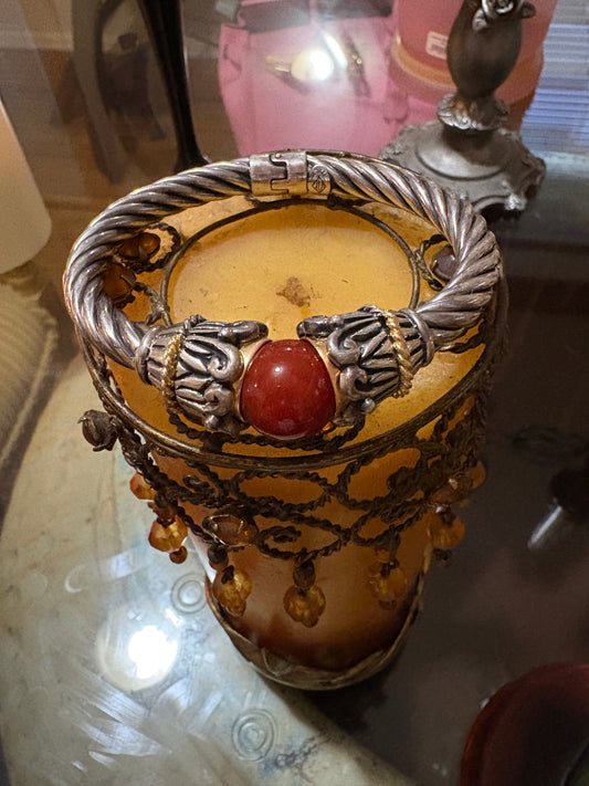 🜂 Az’hariel’s Fast Wealth Talisman (Ancient Djinn Prosperity Vessel — Spirit-Bonded Sterling Bracelet)