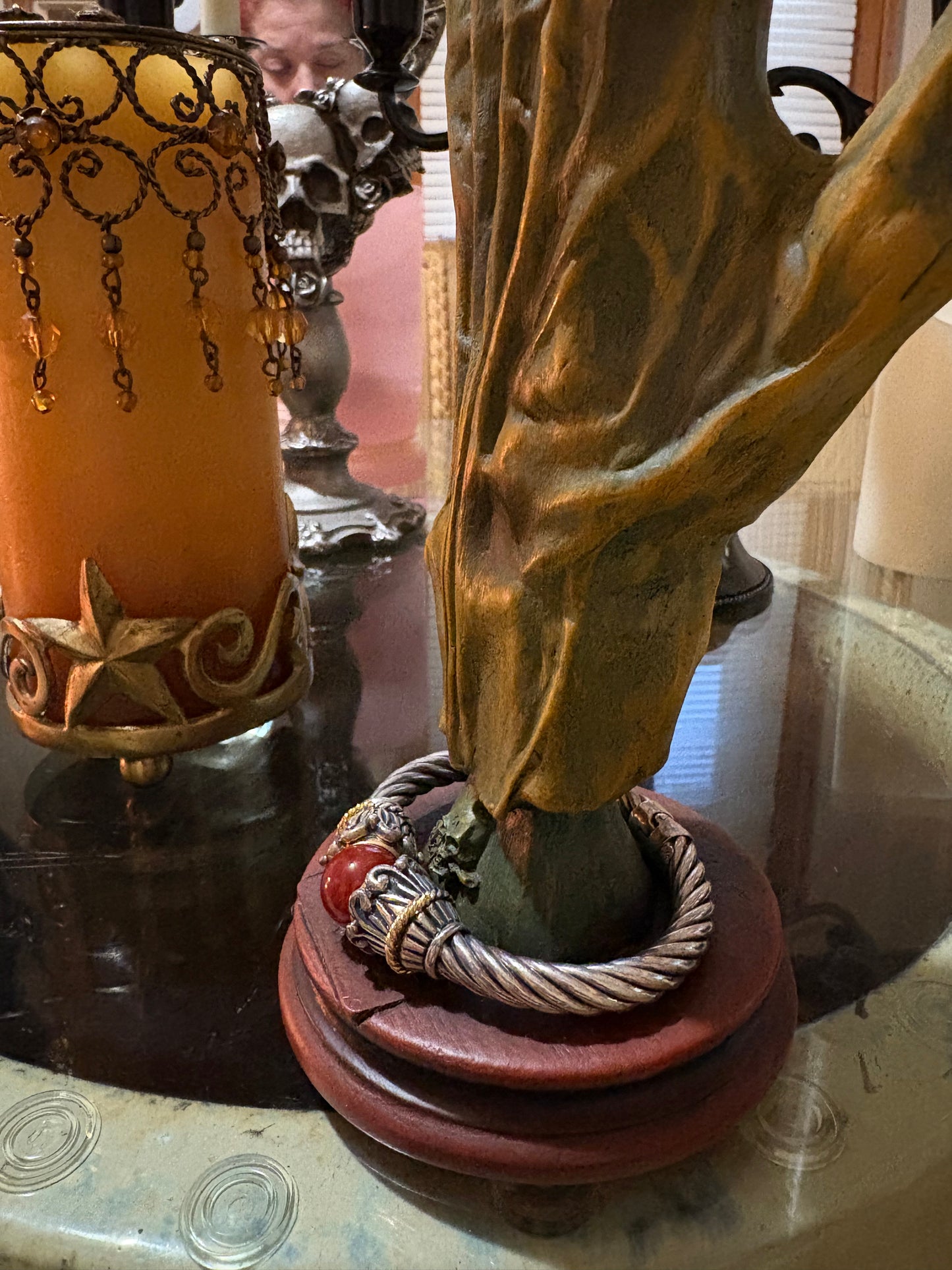 🜂 Az’hariel’s Fast Wealth Talisman (Ancient Djinn Prosperity Vessel — Spirit-Bonded Sterling Bracelet)