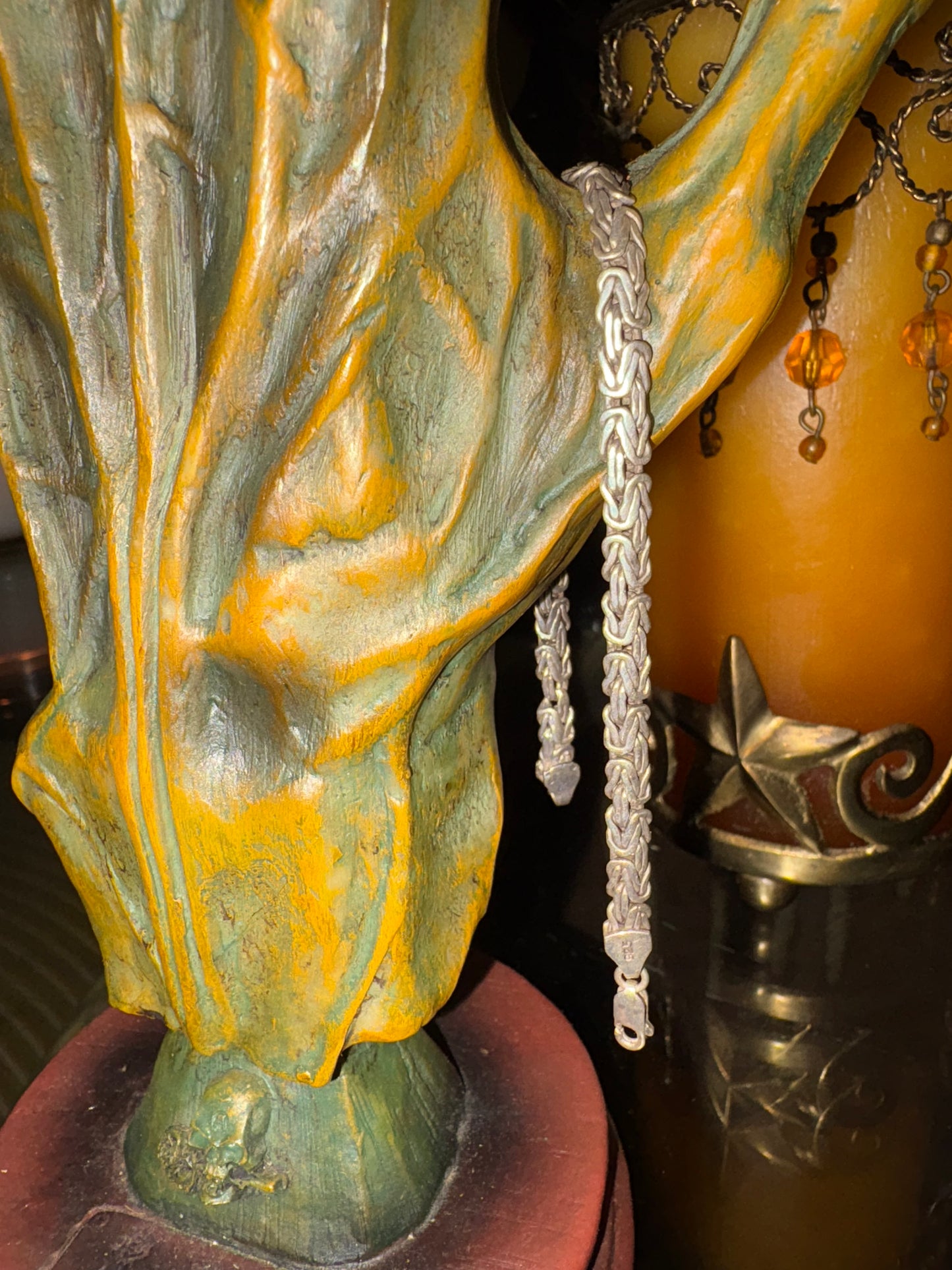 Antique Sterling Silver Radiance Bracelet – Vault-Coven Spell Cast for Calm, Balance & Fortune