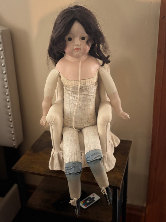 Antique Haunted Doll: "Katrina" 29" Straw Filled Vessel
