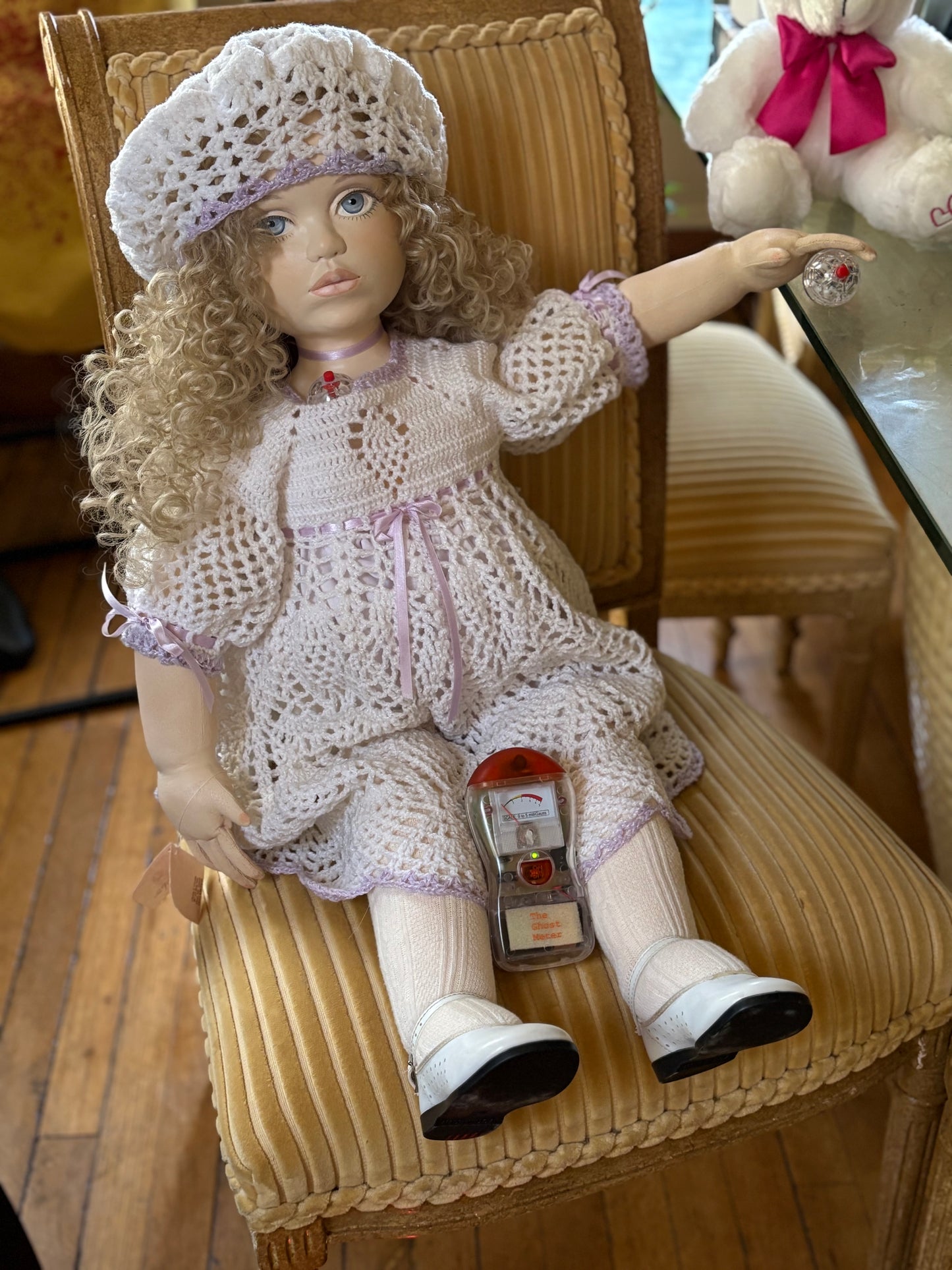 Haunted Vintage Doll Active Beloved "Irene" - 32" Paper Clay Doll On Sale Ready To Meet You Paranormal Spirit Vessel  Metaphysical