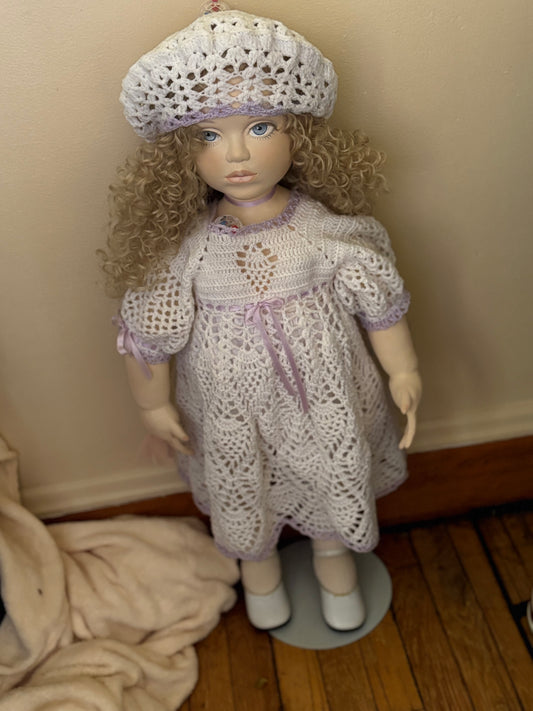 Haunted Vintage Doll Active Beloved "Irene" - 32" Paper Clay Doll On Sale Ready To Meet You Paranormal Spirit Vessel  Metaphysical
