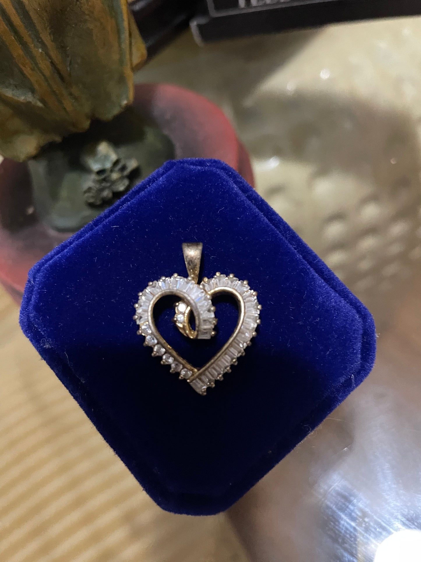 Coven Spelled Cast - Heart of Serenity Amulet – Sterling Silver Diamond Necklace for Inner Peace & Emotional Renewal