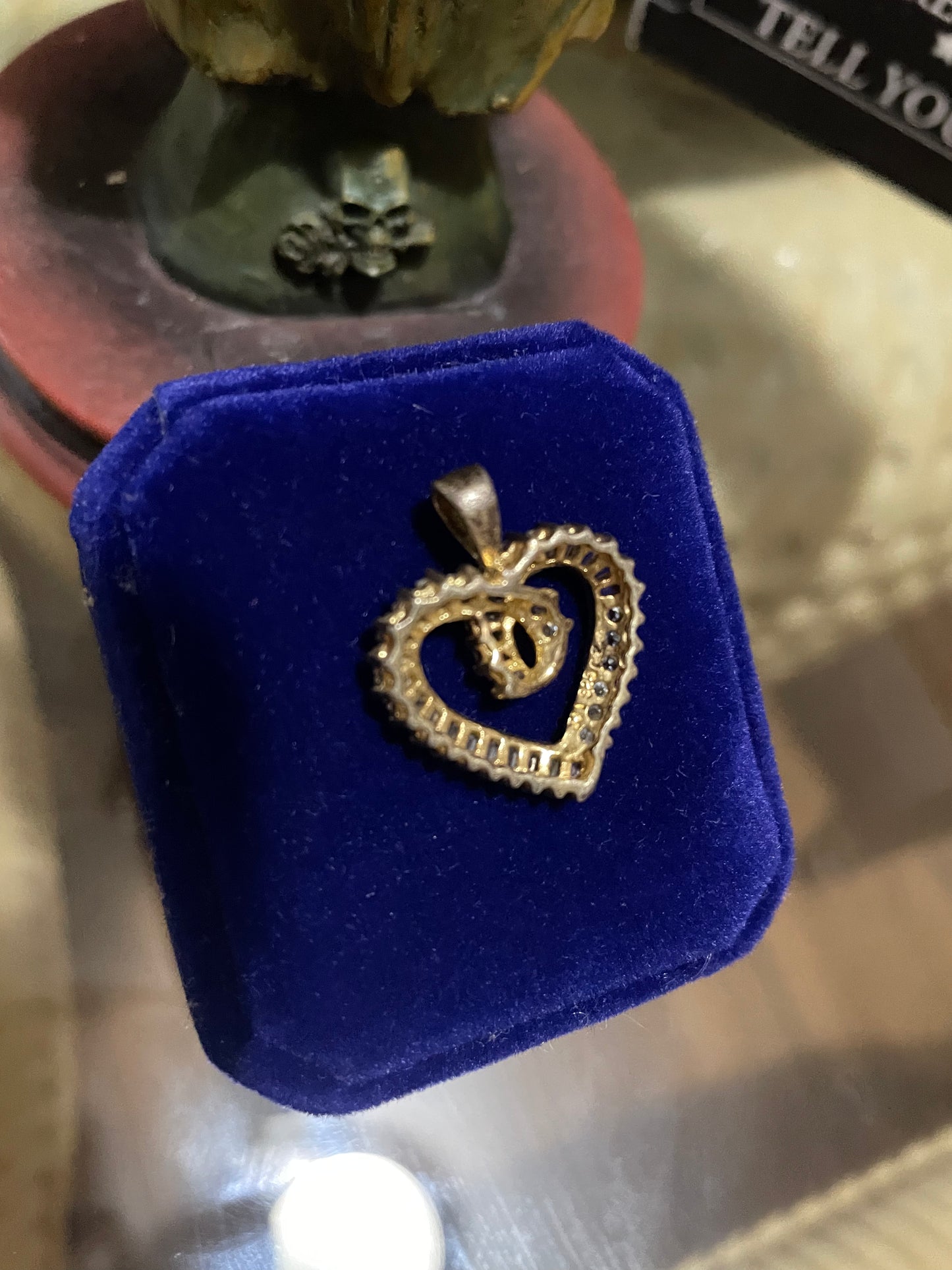 Coven Spelled Cast - Heart of Serenity Amulet – Sterling Silver Diamond Necklace for Inner Peace & Emotional Renewal