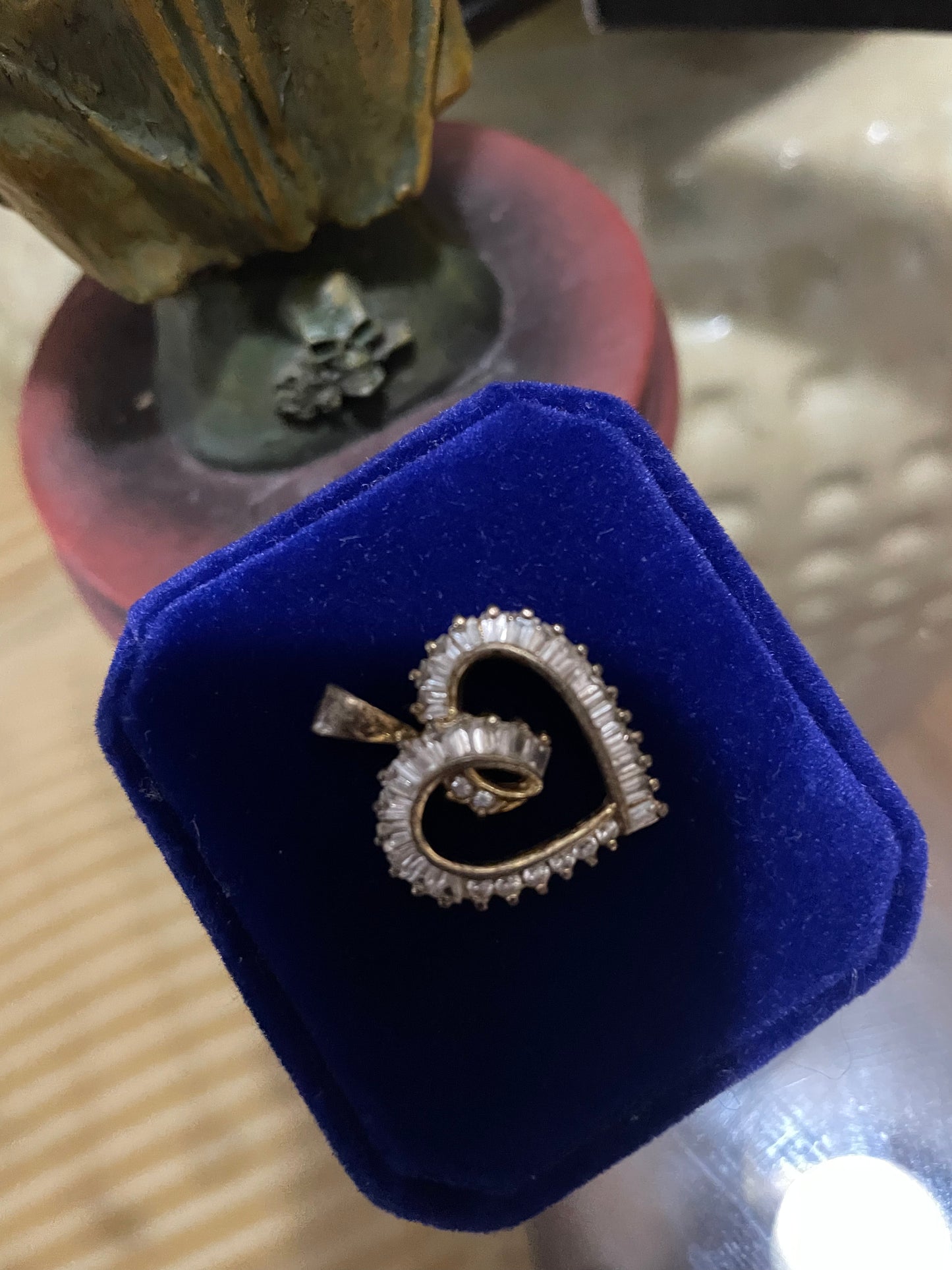 Coven Spelled Cast - Heart of Serenity Amulet – Sterling Silver Diamond Necklace for Inner Peace & Emotional Renewal