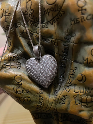 Matters Of The Heart Marry Me Bring Lover Back Till Death Do Us Part Coven 9x Cast Diamond Sterling Silver Amulet